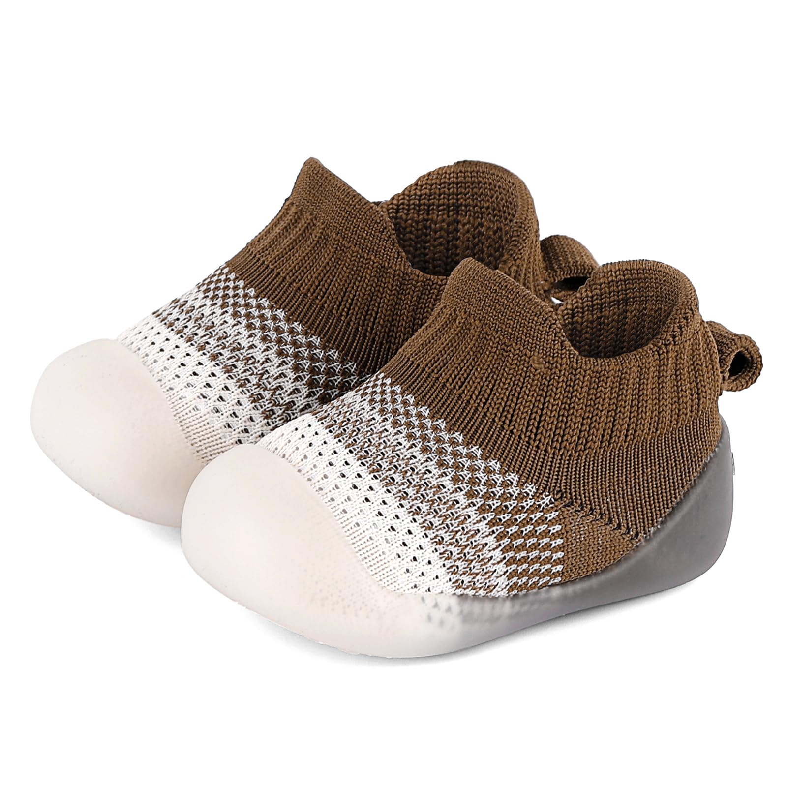 MASOCIO Chłopcy dziewczęta skarpety buty niemowlę maluch pierwsze buty do chodzenia miękka gumowa podeszwa antypoślizgowe buty