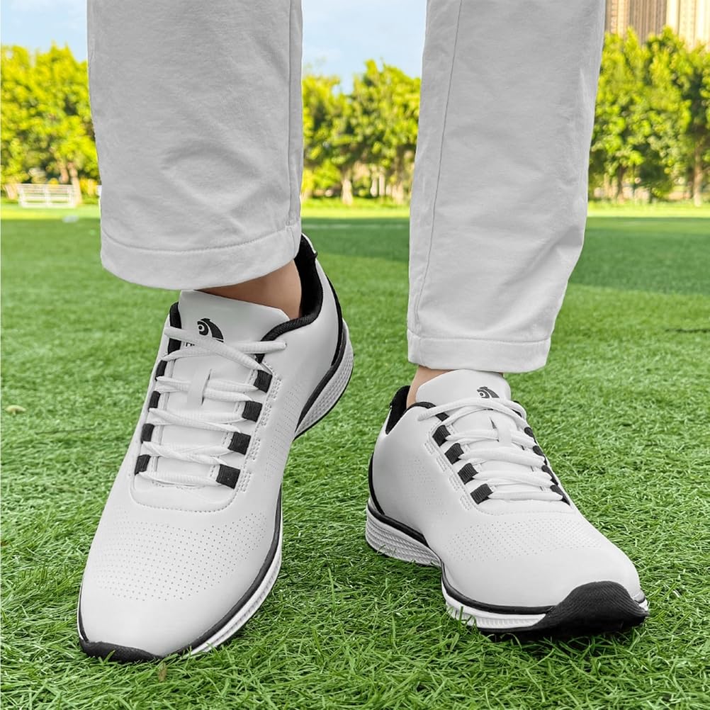 SDEQA Zapatos de Golf para Mujer, sin Clavos, Impermeables, para Exteriores, Talla Grande