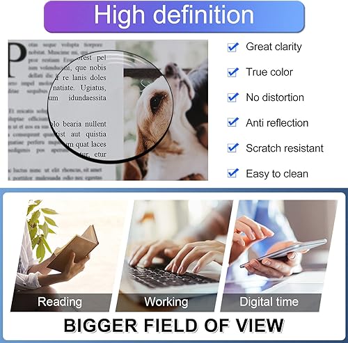 Miniatura 3 de MARE AZZURO Anteojos de lectura de gran tamaño para mujer, estilo retro, cuadrados, 1.0, 1.25, 1.5, 1.75, 2.0, 2.25, 2.5, 2.75, 3.0, 3.5, 4.0, 5.0,