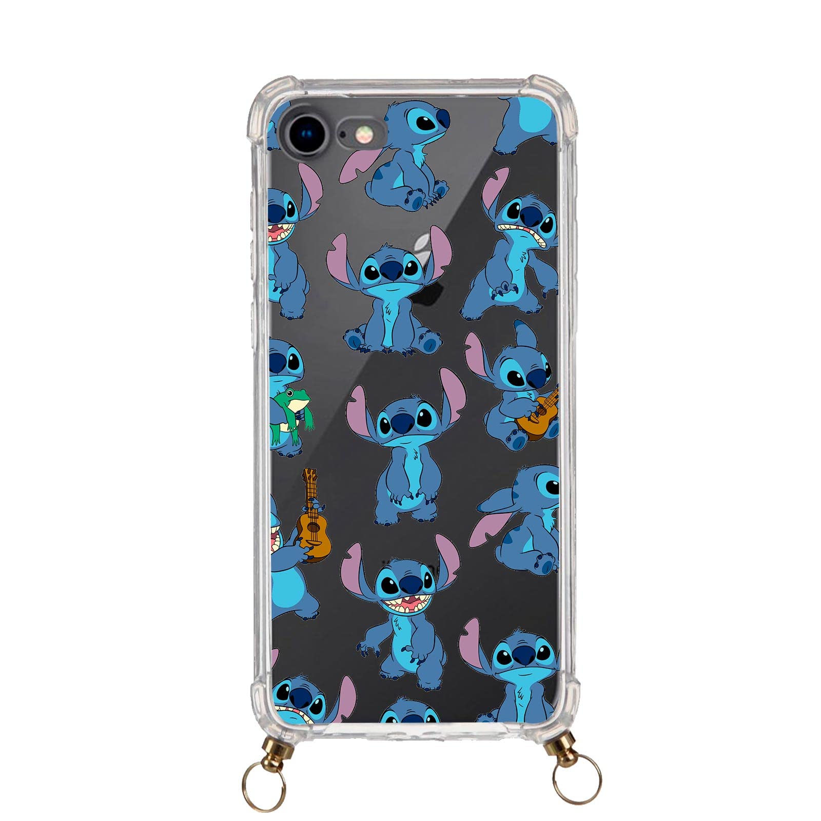 Custodia In Silicone Flessibile Per IPhone 7/iPhone 8 - Disegno Bandiera Spagnola Con Toro, Trasparente, Con Mini Punti Anti-aloni, Sottile E Leggera, Protezione Antiurto
