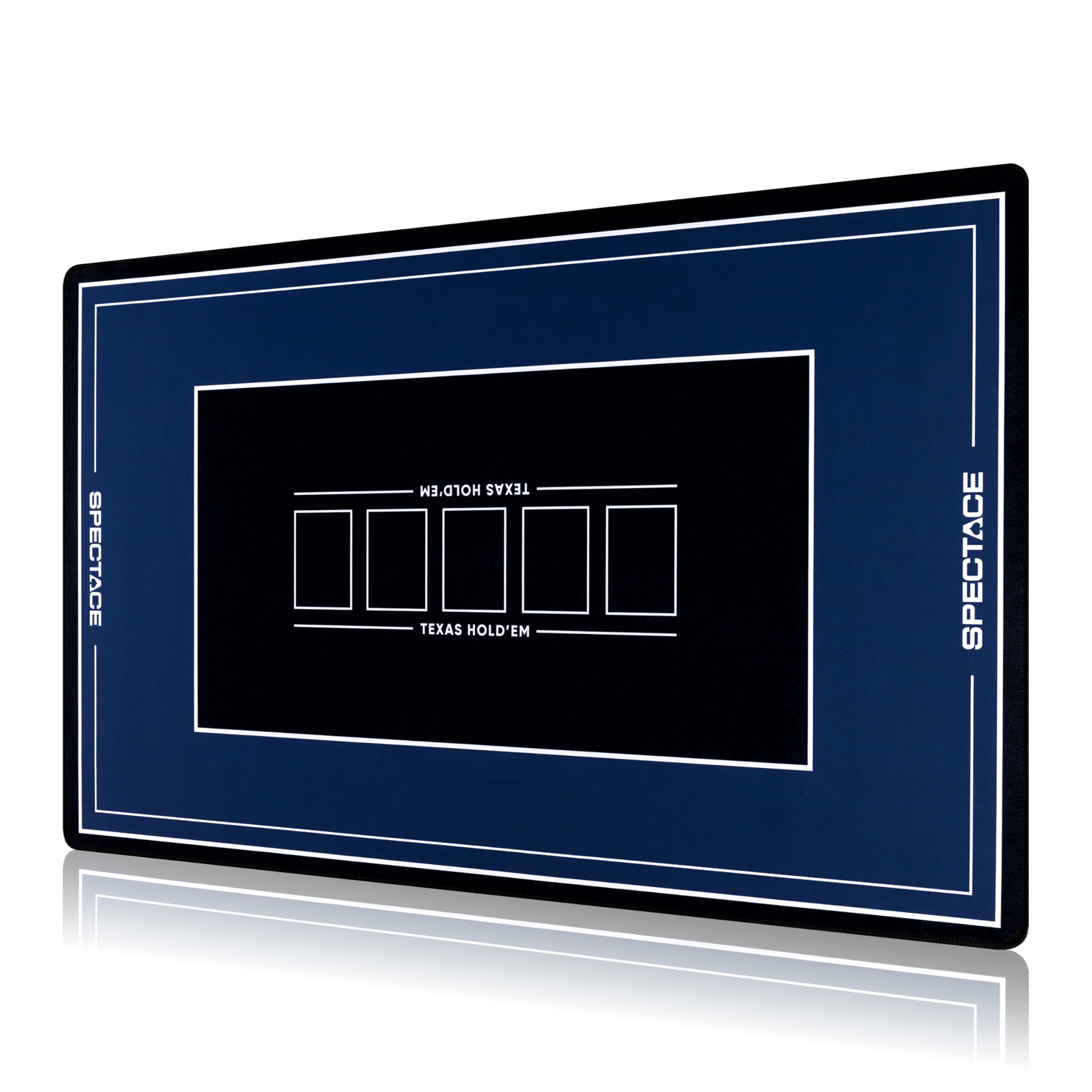 SPECTACE Poker Mat 100  60 cm | Professional Casino Style Card Mat | Tablecloth for Table, Poker Cards and Chips - Elegant Design for Poker Set