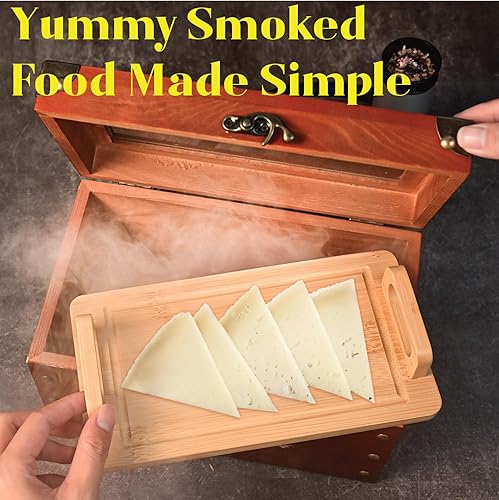 Miniatura 5 de Kit de ahumador de cóctel  Kit de ahumador de whisky con pistola de ahumar, caja de ahumador, 6 sabores de virutas de madera con piedras de whisky y