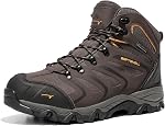 NORTIV 8 Men's Ankle High Waterproof Hiking Boots Outdoor Lightweight Shoes Backpacking Trekking Trails ARMADILLO