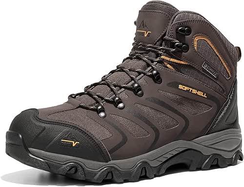 NORTIV 8 Men's Ankle High Waterproof Hiking Boots Outdoor Lightweight