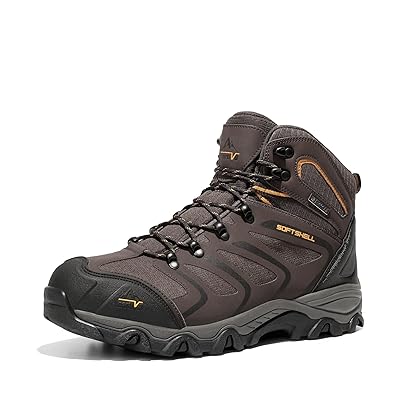 NORTIV 8 Men's Ankle High Waterproof Hiking Boots Outdoor Lightweight Shoes Trekking Trails Armadillo