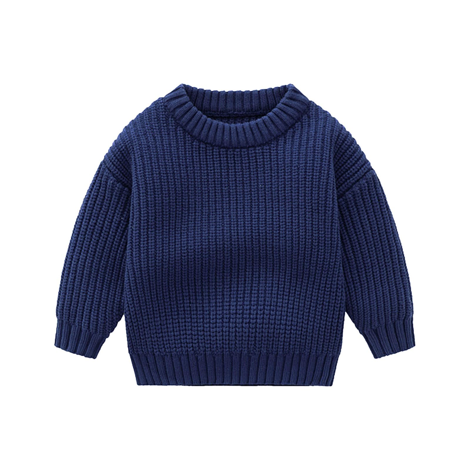 Gestrickter Pullover Für Kleinkinder - Buntes Design, Weiches Material, In Größe 4-5 Jahre (Farbe: Z2-Blue)