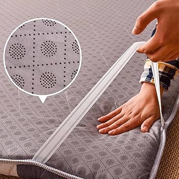 Japanese Floor Mattress Thicken Tatami Mat Sleeping Pad Foldable Roll Up Dormitory Mattress Charcoal Grey Double P 51879716