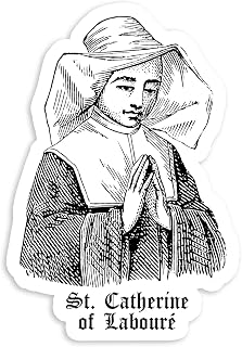St. Catherine of Laboure Catholic Saint Vintage Sticker Decal Notebook Car Laptop 3.5"x5.5"