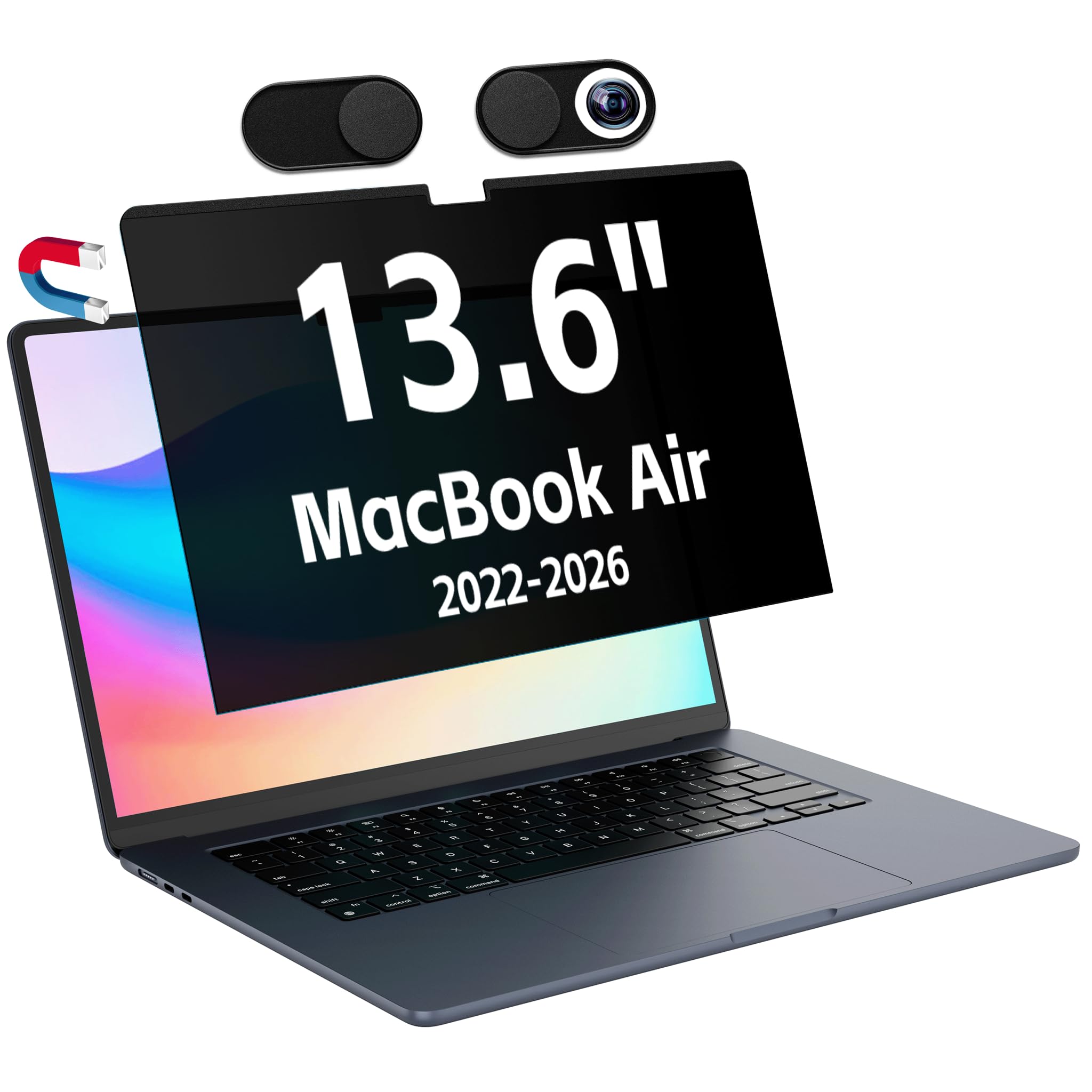 【美品】MacBook Air M2 16GB/256GB ＆覗き見防止セット Amazon | MacBook Air 15インチ 2026 M5 /M4/M3/M2 用 のぞき見防止