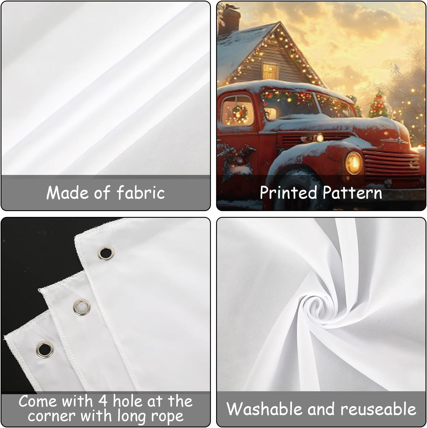 ChloropLastid Christmas Garage Door Decorations Background Snowman Winter Garage Door Cover Wall Hanging Xmas Garage Christmas Party Indoor Outdoor Decor Banner 13x6ft