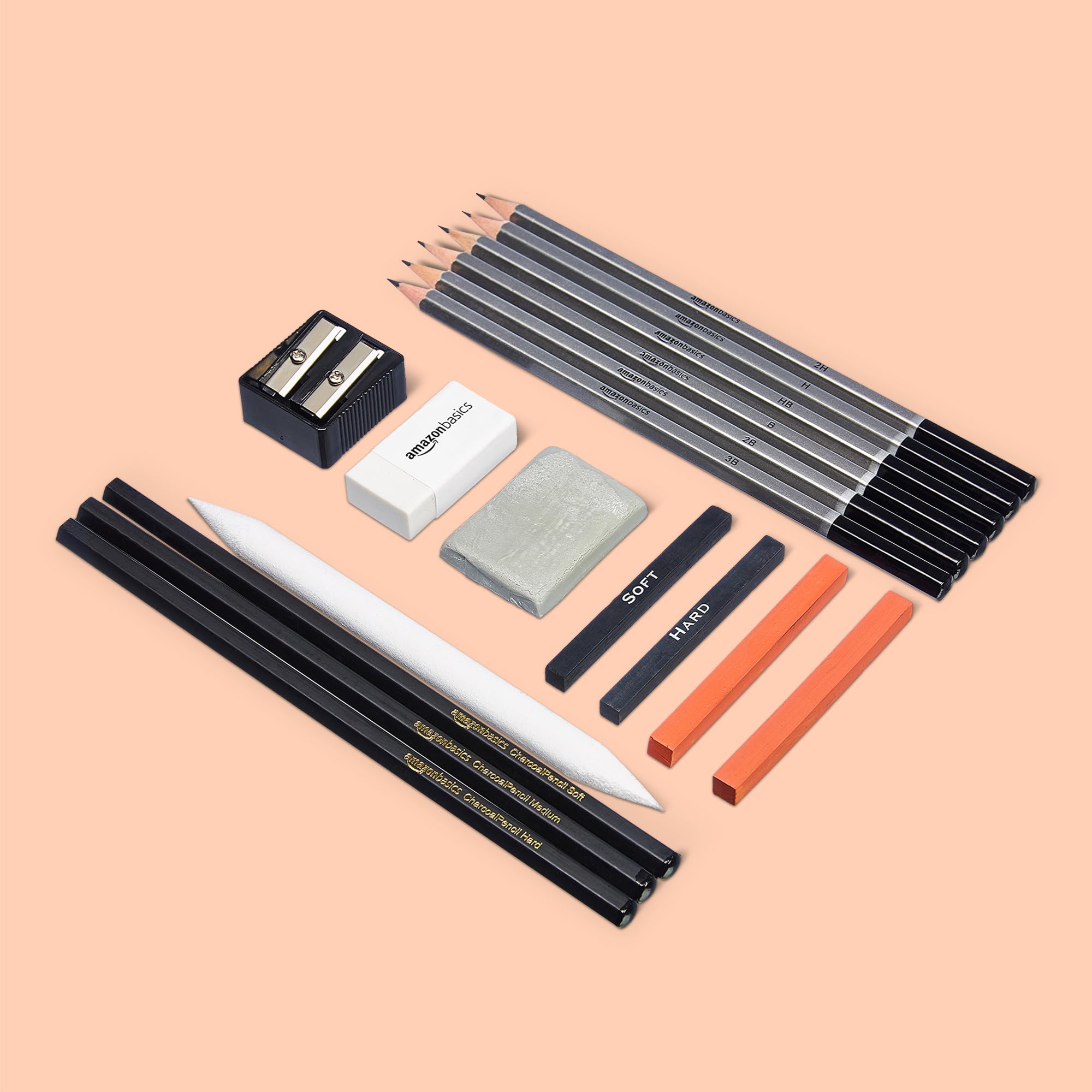 Amazon.com : Amazon Basics Sketching and Drawing Art Pencil Kit