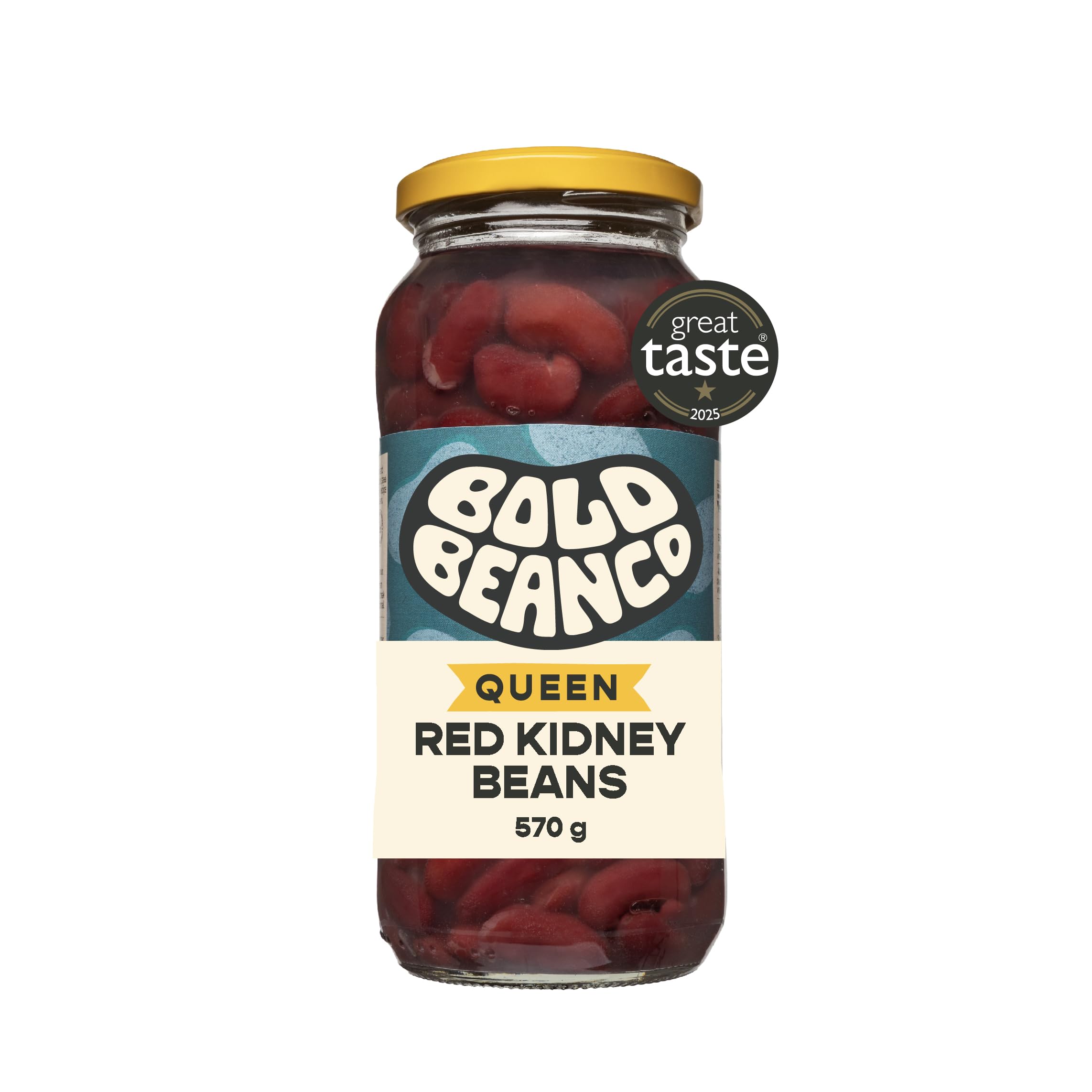 Bold Bean Queen Red Kidney Beans 570g – High Protein & Fibre – Ready to Eat – Vegan, Gluten Free Pantry Staple