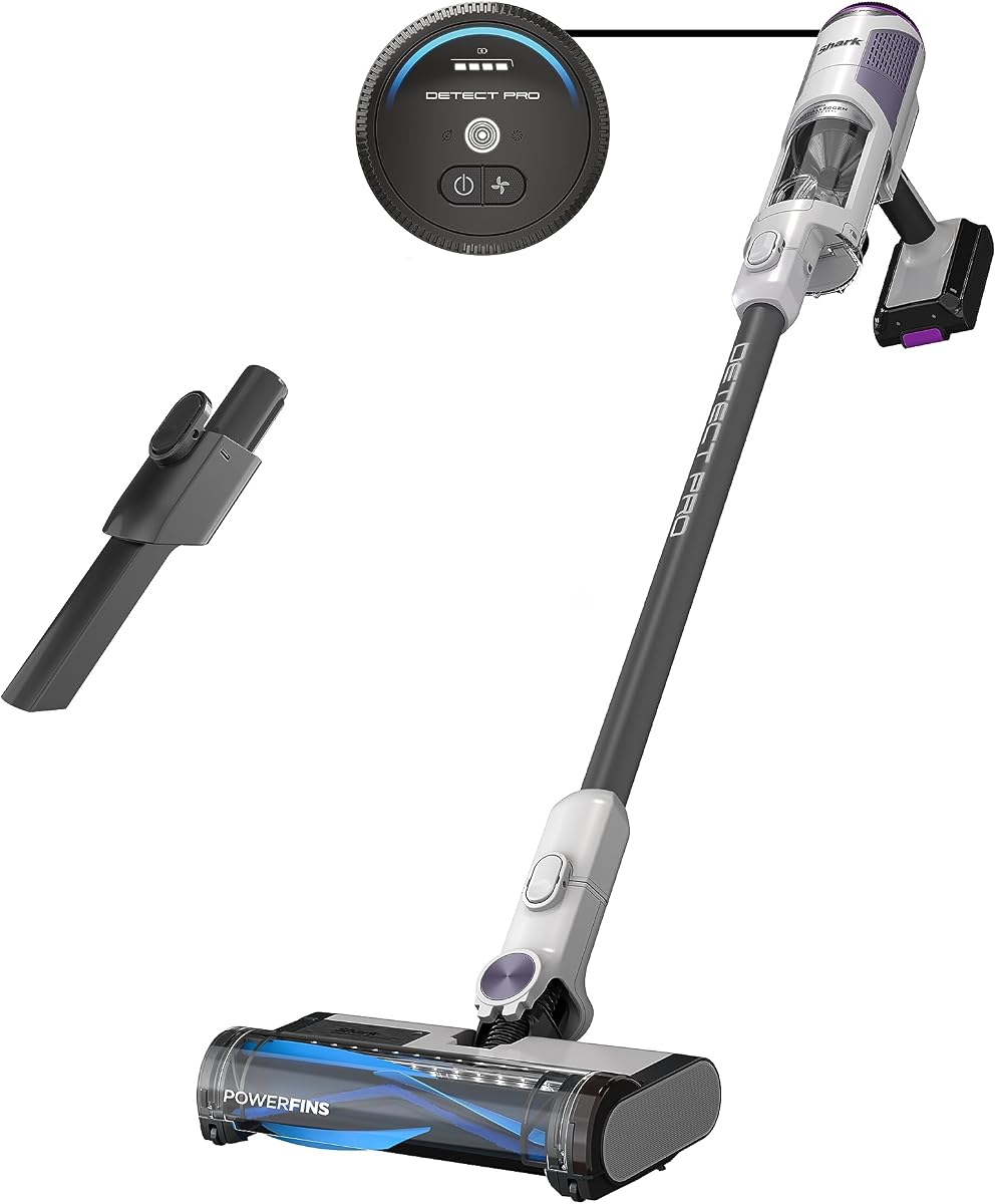 Detect Pro Cordless Stick Vacuum, White, IW1120 | 2-in-1 Handheld Vacuum, DirtDetect Technology, PowerFins Brushroll, HEPA, Lightweight Deep-Cleaning for Carpet & Hard Floors