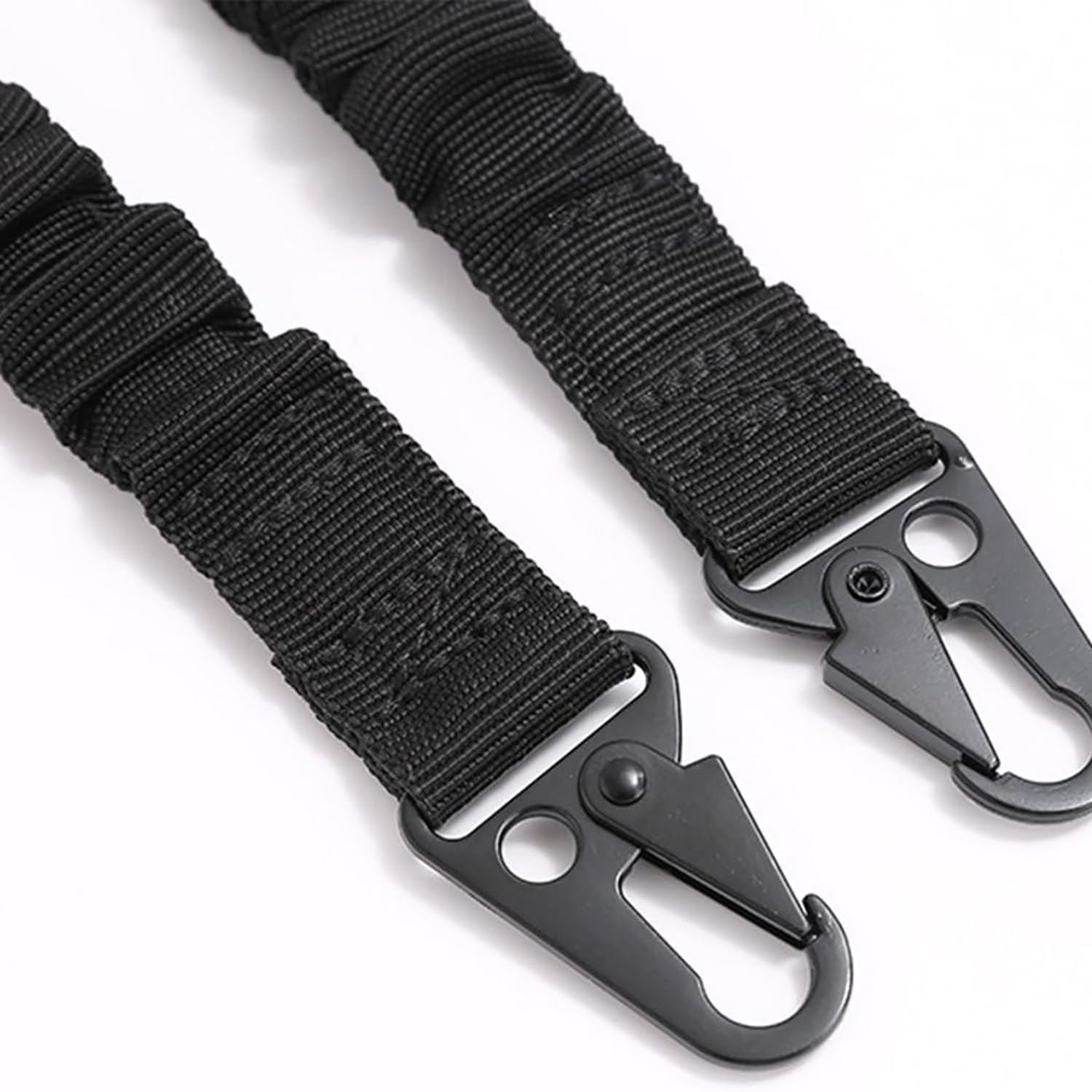 2 Punkt Gewehrgurt Verstellbarer Breiter Tragegurt Taktischer Sling mit Metallhaken Waffengurt für Gewehr Gewehrschlinge für Jagd