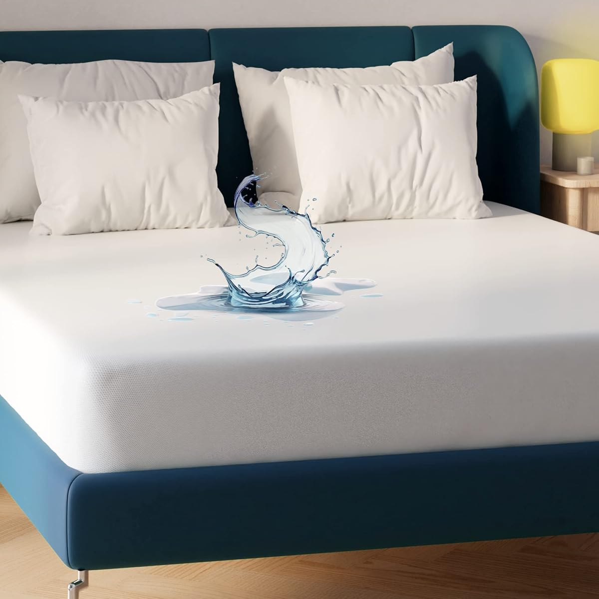 Niagara Waterproof Mattress Protector Twin 39x75 Cover Deep Pocket Breathable Noiseless 8-20Inches Bed Smooth Jersey Mattress Pad Cover Fully Ultra Thin Polyester