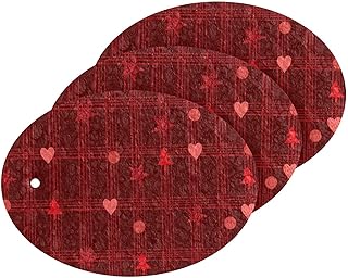 susiyo Christmas Background Scrub Sponges Multi-Use Scrubbing Sponge for Cleaning Kitchen Washing Dishes & Bathroom (Set of 3)