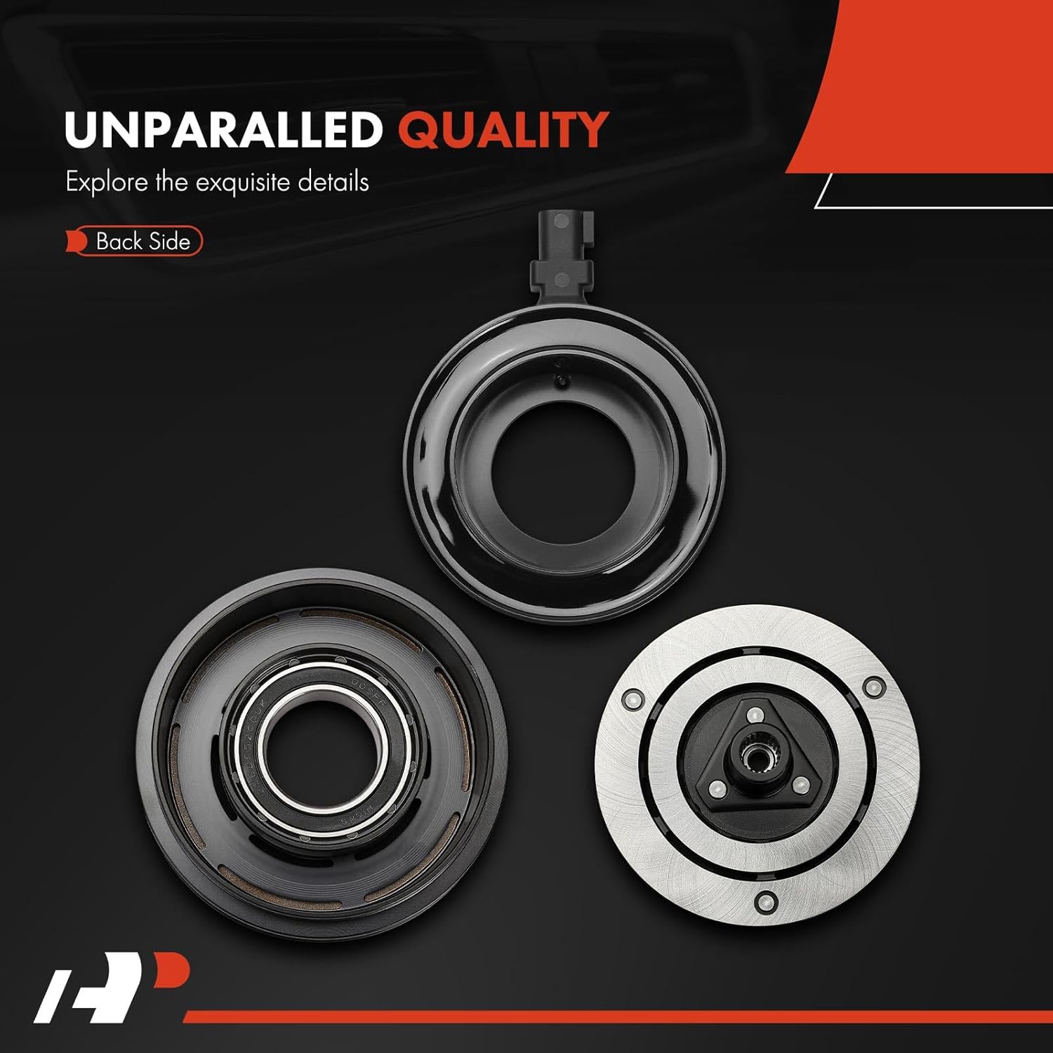 A-Premium Air Conditioner AC Compressor Clutch Kit Compatible with Ford Escape 2017-2019 2.5L, Focus 2013-2015 2.0L, Focus 2016-2018 2.0L 2.3L