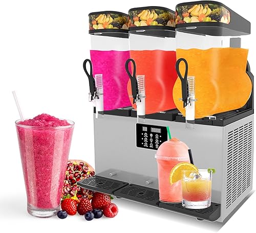 Kolice Comercial 3 x 12L Tanques Margarita Frozen Drink Maker Summer Drink Ice Slush Machine Máquina de fabricación de bebidas congeladas Máquina de
