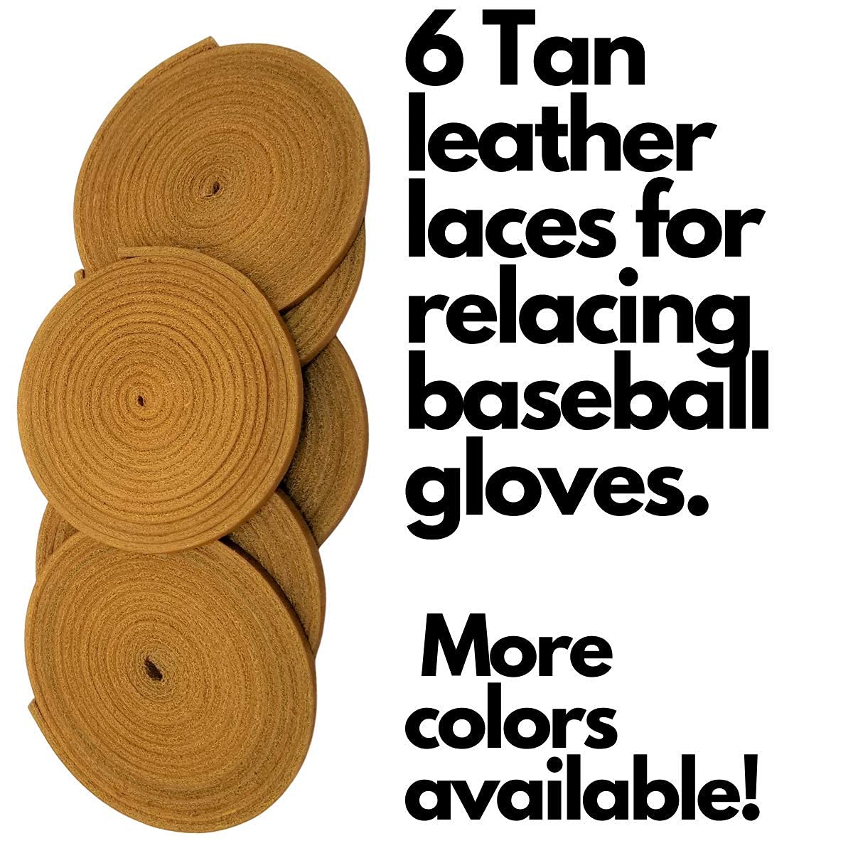 Kit De Laçage Pour Gant De Baseball/softball - Lanière Cuir 15x15 Cm - Marron Clair - TeeLiy