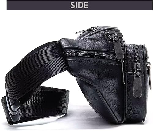 Miniatura 6 de Home-X bolsa para cintura estilo riñonera de piel auténtica de cordero