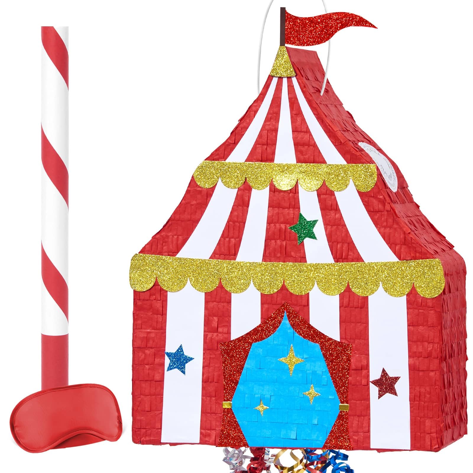 WERNNSAI Circus Tent Piñata Coloful Tent Piñata Carnival Theme Party Decor