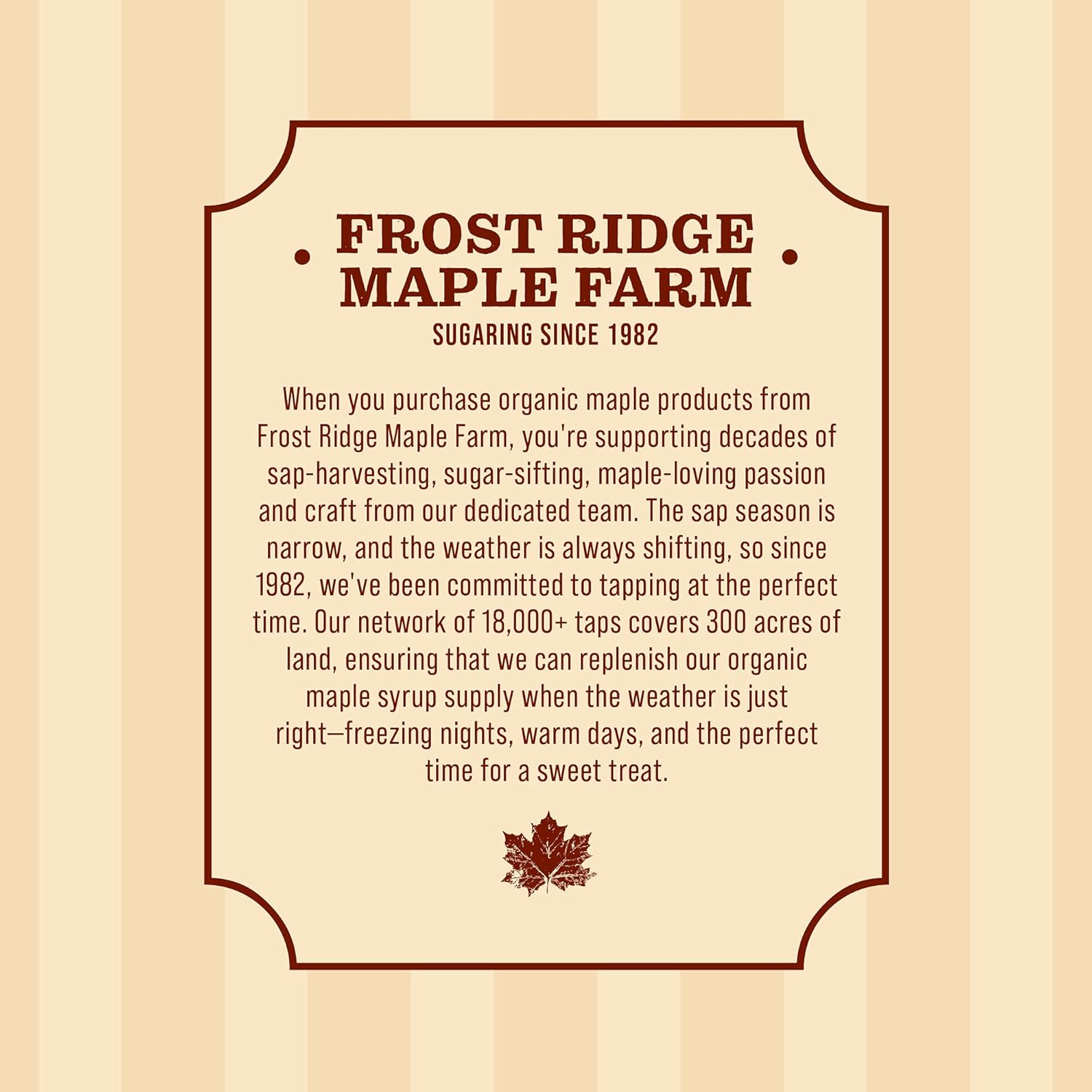 Frost Ridge Maple Farm, Organic Maple Syrup, Grade A, Quart (32 FL OZ), Medium Amber Rich
