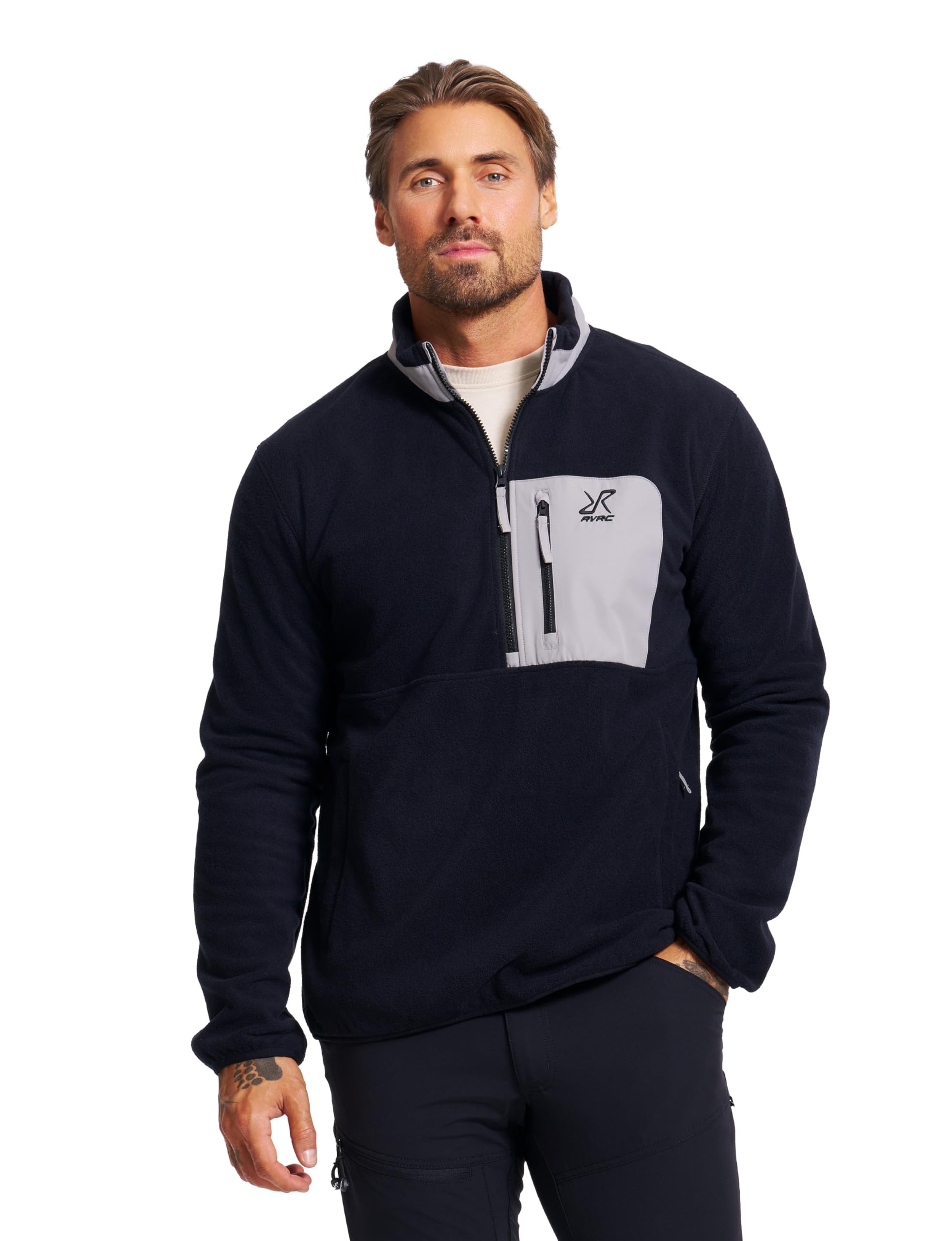 RevolutionRace Woodland Half-Zip Pile Fleece für Herren, Warmer Fleecejacke perfekte für Wanderungen und Outdoor-Abenteuer