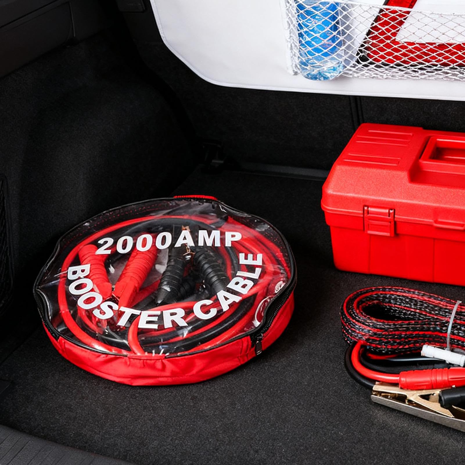 Genérico Cables de Arranque 2000A 3 Metros/4 Metros Portátil Rápido | Cables De Arranque Para Batería De Coche Para Coche Vehículo Todoterreno Cortacésped Remolque Deportes Motorizados Bicicleta