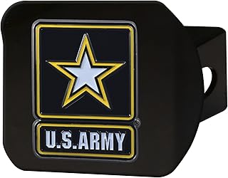FANMATS NCAA Army Knights Hitch Cover with Color Emblemblack Hitch Cover with Color Emblem, Black, One Size