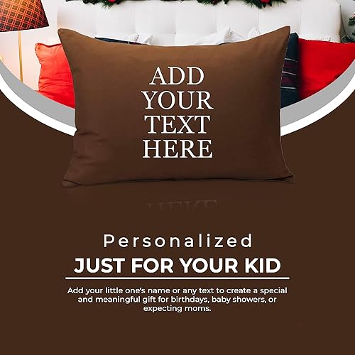 Miniatura 4 de Fundas de almohada personalizadas para niños pequeños de 13 x 18 pulgadas, funda de almohada de microfibra cepillada súper suave y acogedora con