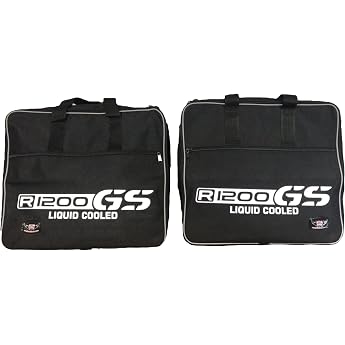 GREAT BIKERS GEAR - Side Pockets Inner Luggage Bags for BMW R1200GS Aluminium 2016-2019 Print Pair Suitcase Inner Pockets Motorcycle