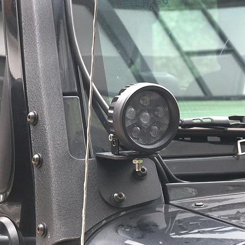 Miniatura 7 de PKEDUO Luces LED redondas de 3.5 pulgadas, haz puntal, luz antiniebla, compatible con SUV, ATV, UTV, camión, camioneta, barco, marino