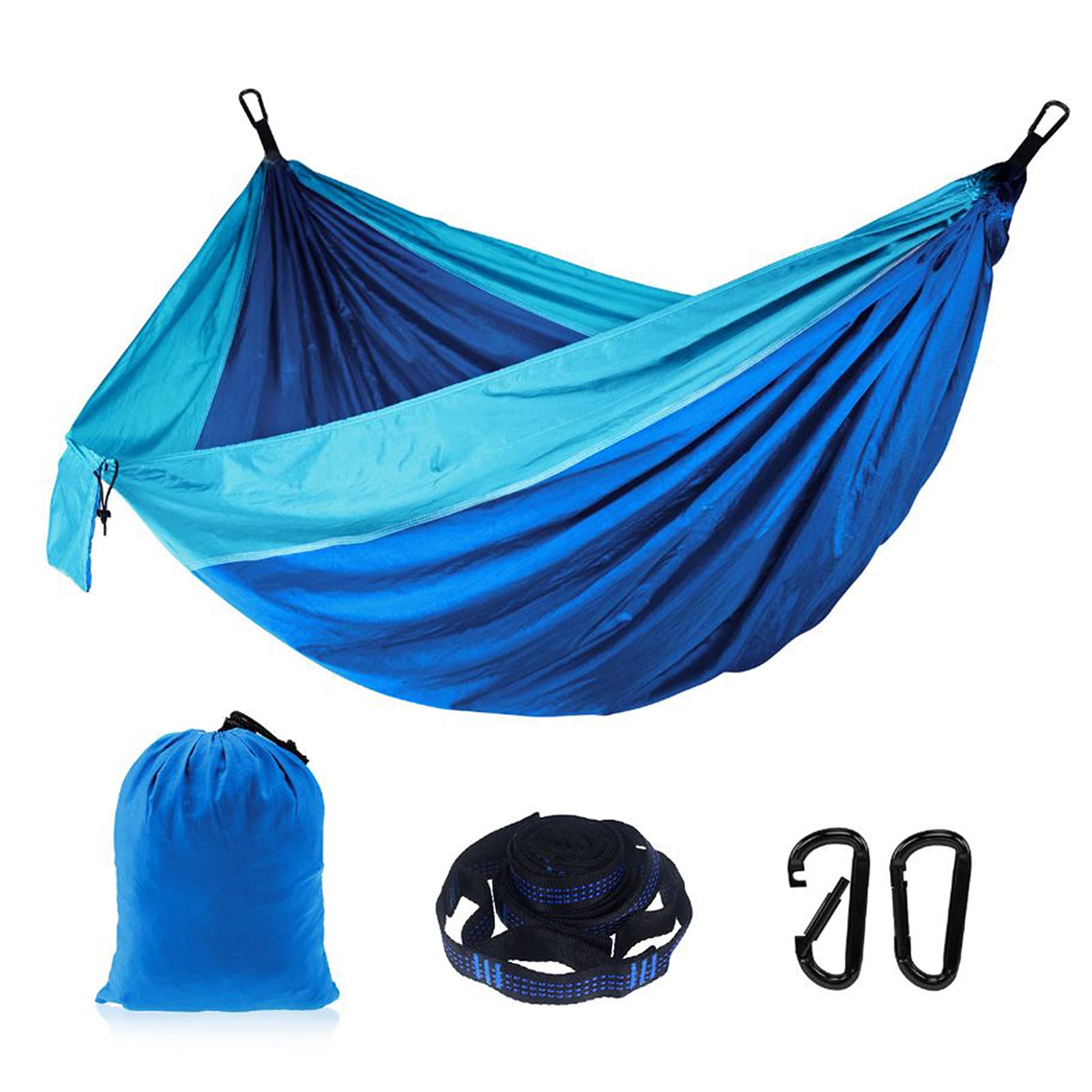 double hammock, Camping Double Hammock for 2 Persons Portable Outdoor Hammock for Hiking Backpacking Traveling Backyard Patio