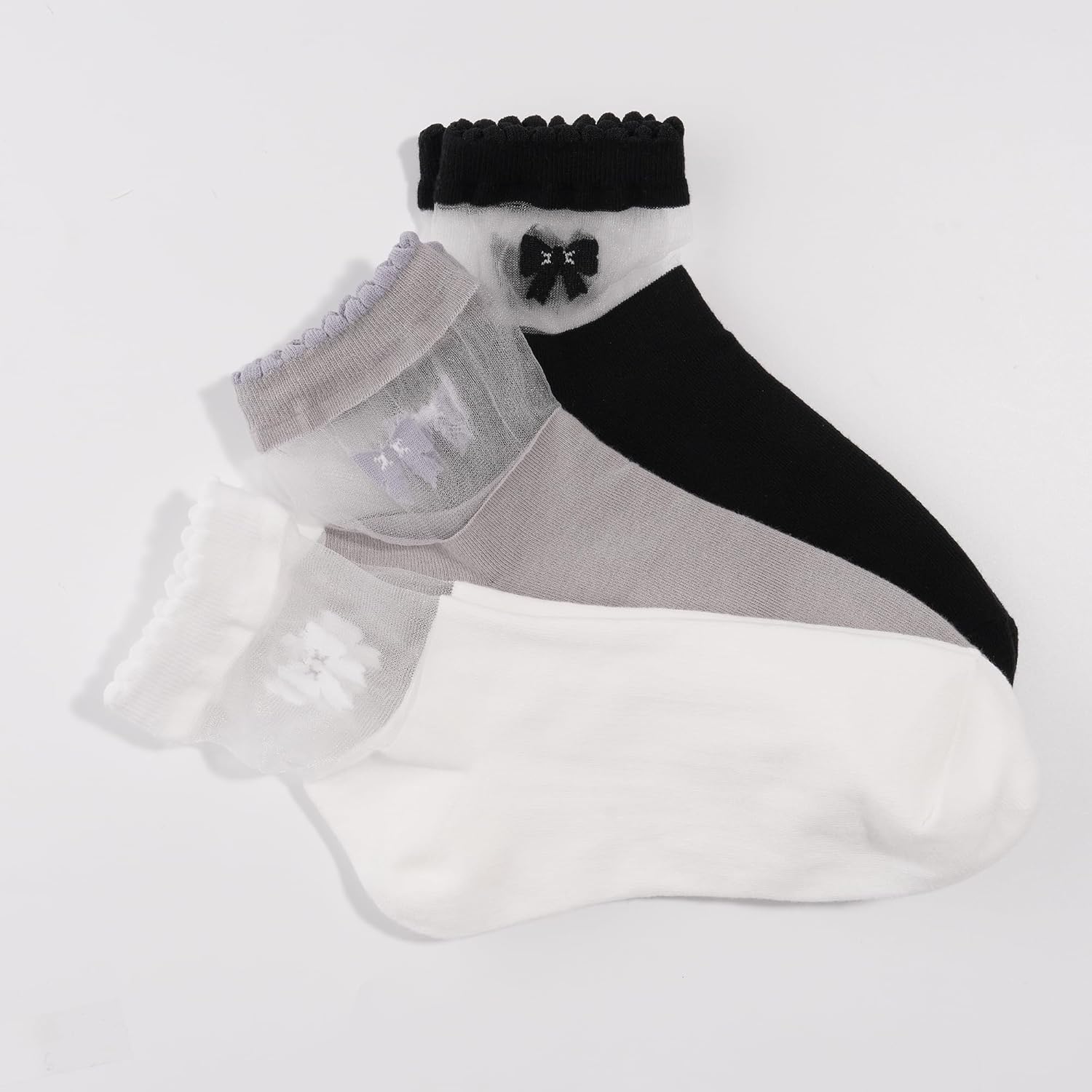 kikiya socks Women Ankle | 4-6 Pairs Heart Design Cute Animal Graphic Novelty Fruit Print Ladies Girls Cotton Socks | US 6-8 - Image 7