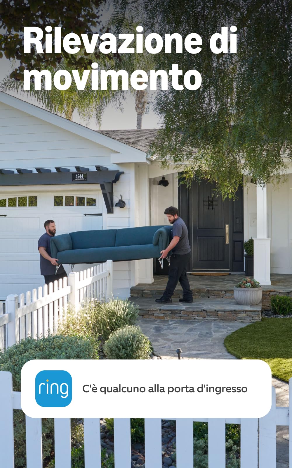 Ring Videocitofono a batteria (Battery Video Doorbell) (ultimo modello) | Campanello telecamera | Retinal 2K | Zoom 6x | Batteria integrata | Prova gratuita di 30 giorni del piano di abbonamento Ring