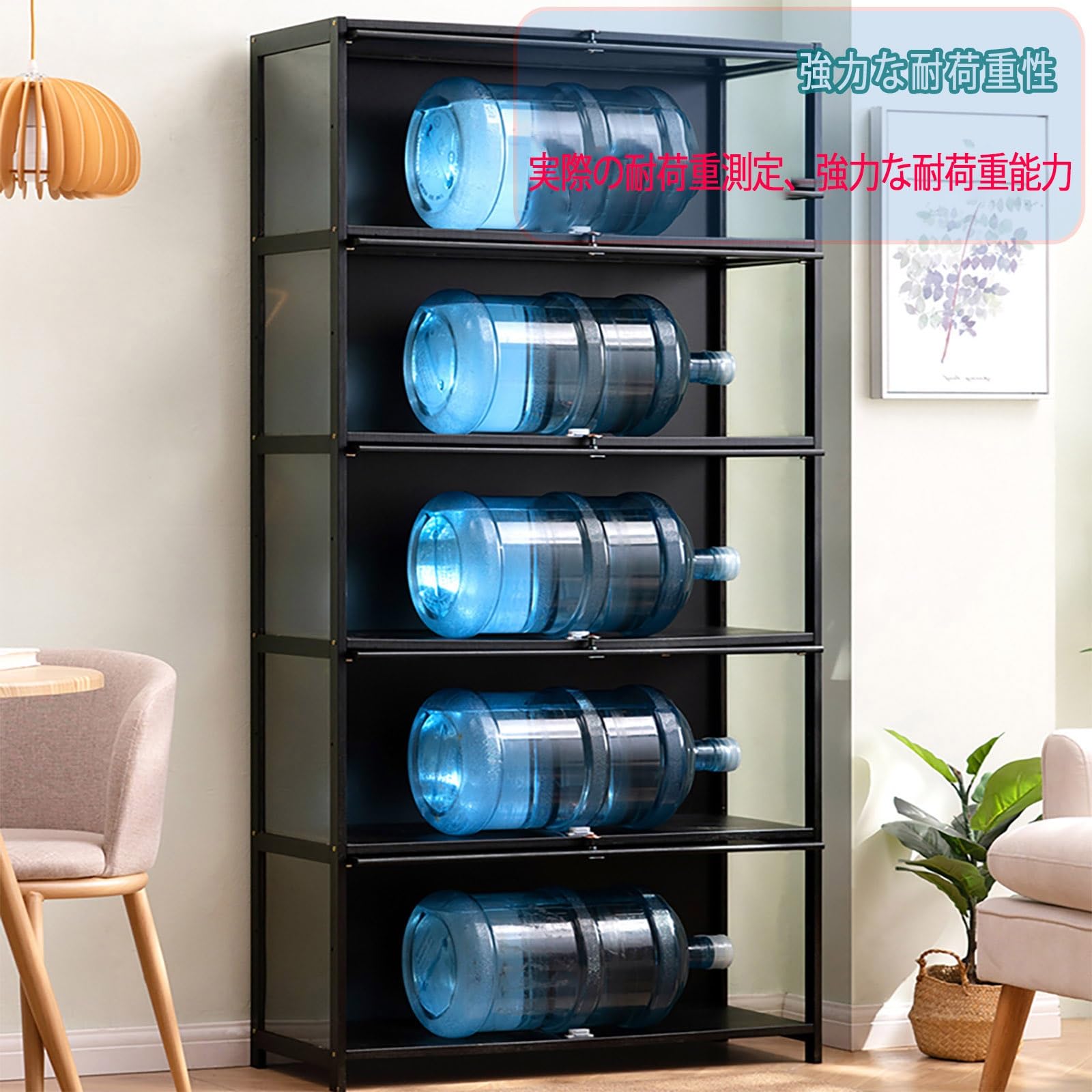 Amazon.co.jp: MDDKOP アクリル ショーケース 天然竹製