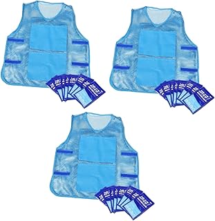 BESPORTBLE 3 Conjuntos De Regata Para Homem Colete Masculino Regata Masculina Colete De Resfriamento Colete De Gelo Ao Ar Livre Roupas De Verão Refrigerador Terno De Resfriamento
