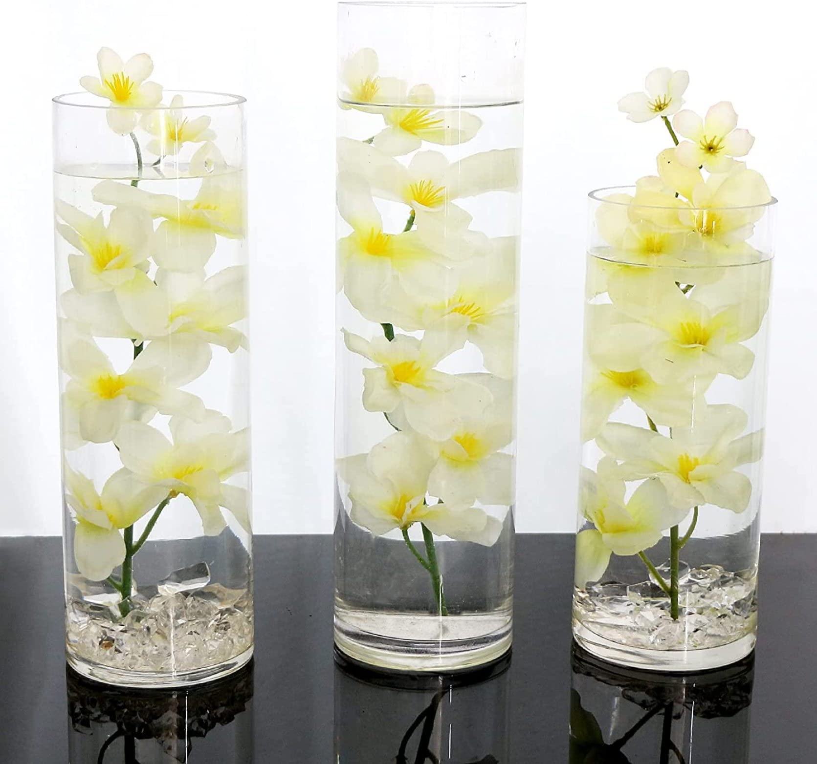 Amazon|12個 造花の茎 フローティングキャンドル用 12インチ 水中造花 Amazon|12個 造花の茎 フローティングキャンドル用 12インチ 水中造花