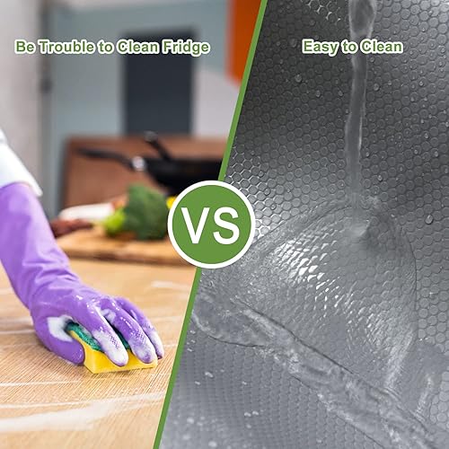 Miniatura 3 de WochiTV Revestimiento para estantes de armarios, cajón 11.8 pulgadas x 4.9 pies, almohadilla de plástico EVA antideslizante y protección contra