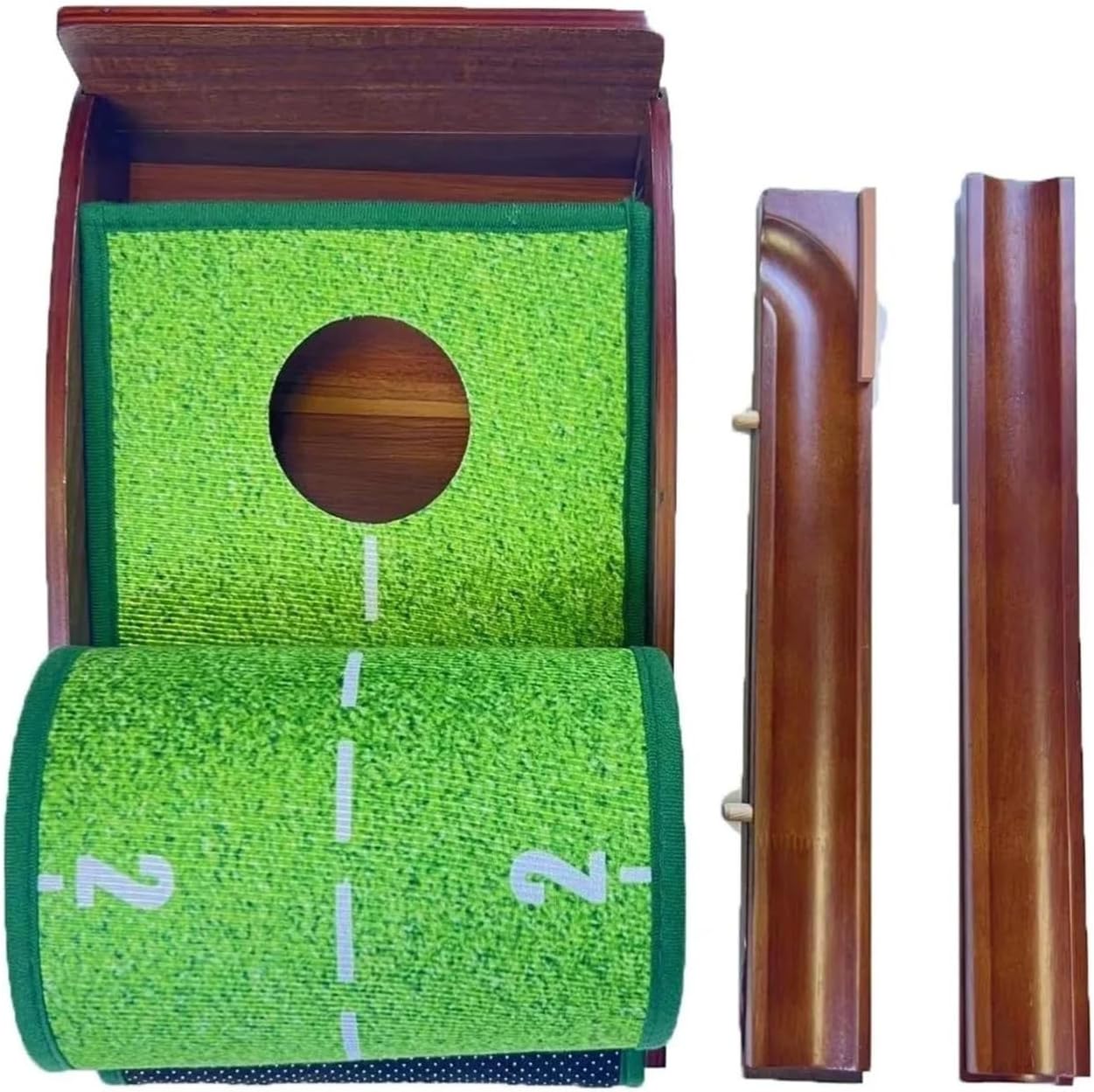 Putting Green Mat Indoor Outdoor Golf Practice Mat with Automatic Ball Return for Home Office Use