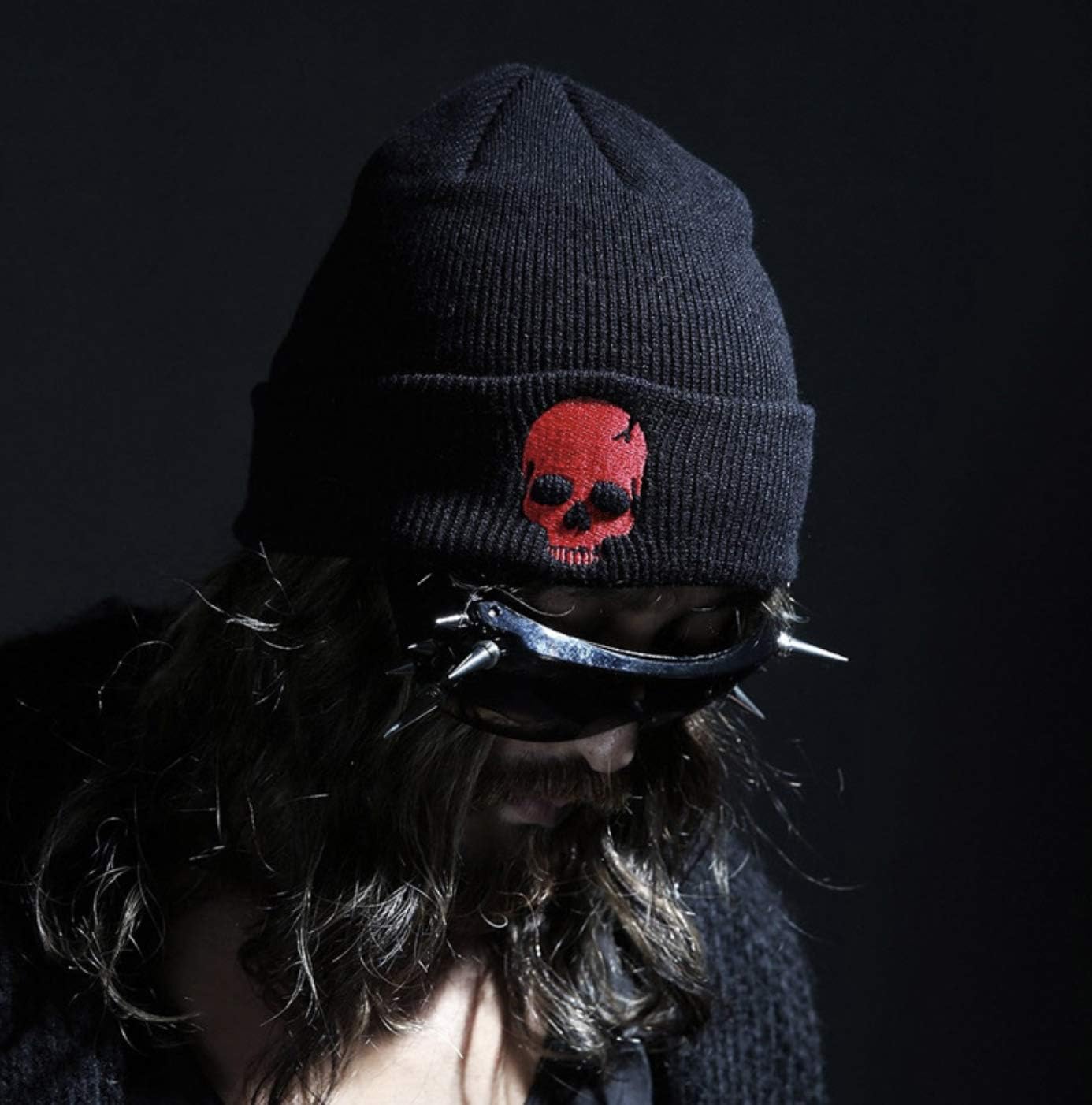 RNEFNQS 2 Pack Skull Beanie Winter Slouchy Knit Hat for Men Women Couples - Image 5