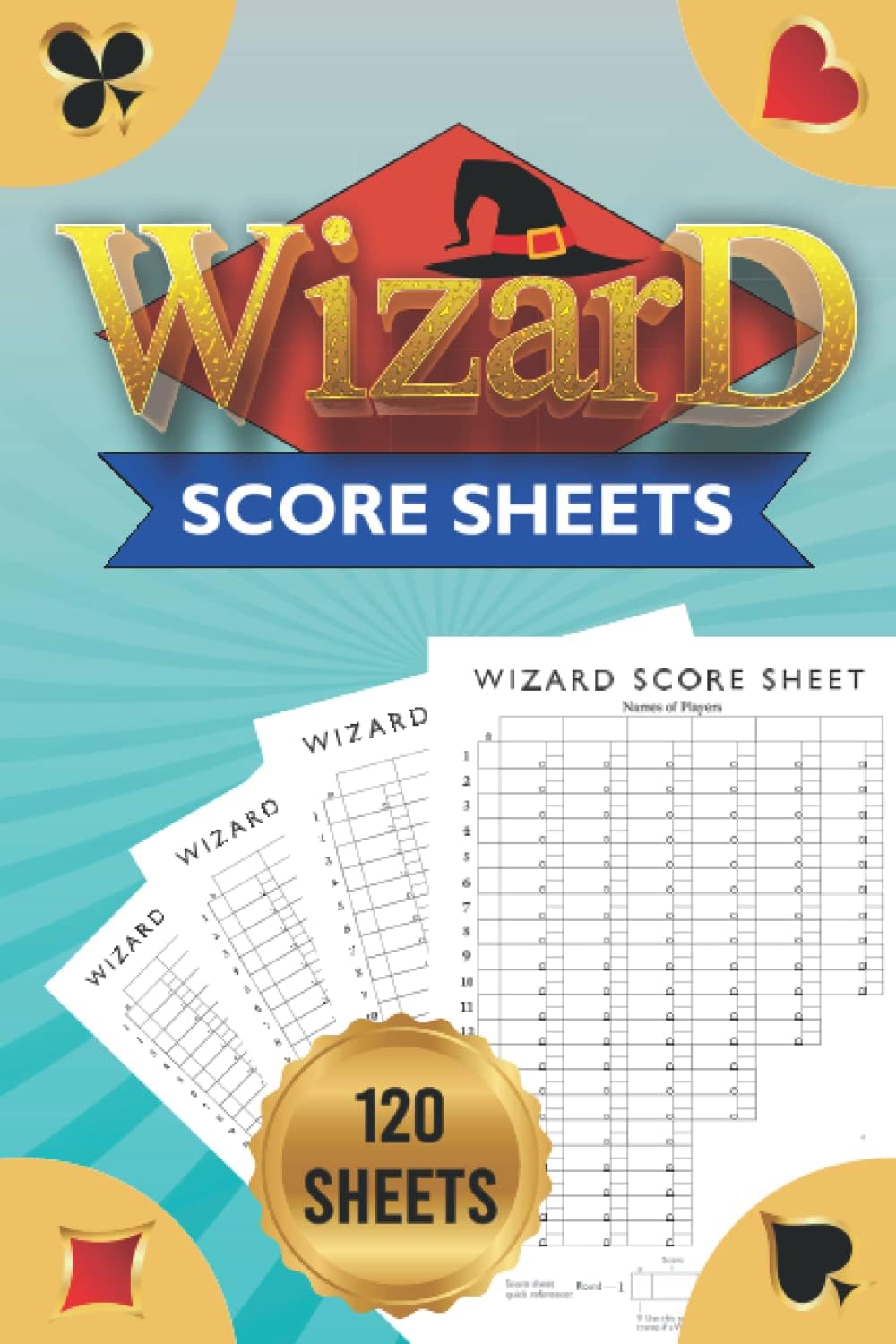 Wizard Score Sheets: Wizard Card Game Score Pads, Wizard Score Keeping, Oversized Wizard Scorepads, Wizard Scorebook, Wizard Game Score Card, Wizard ... card score sheets, Wizard Cards Game Deluxe
