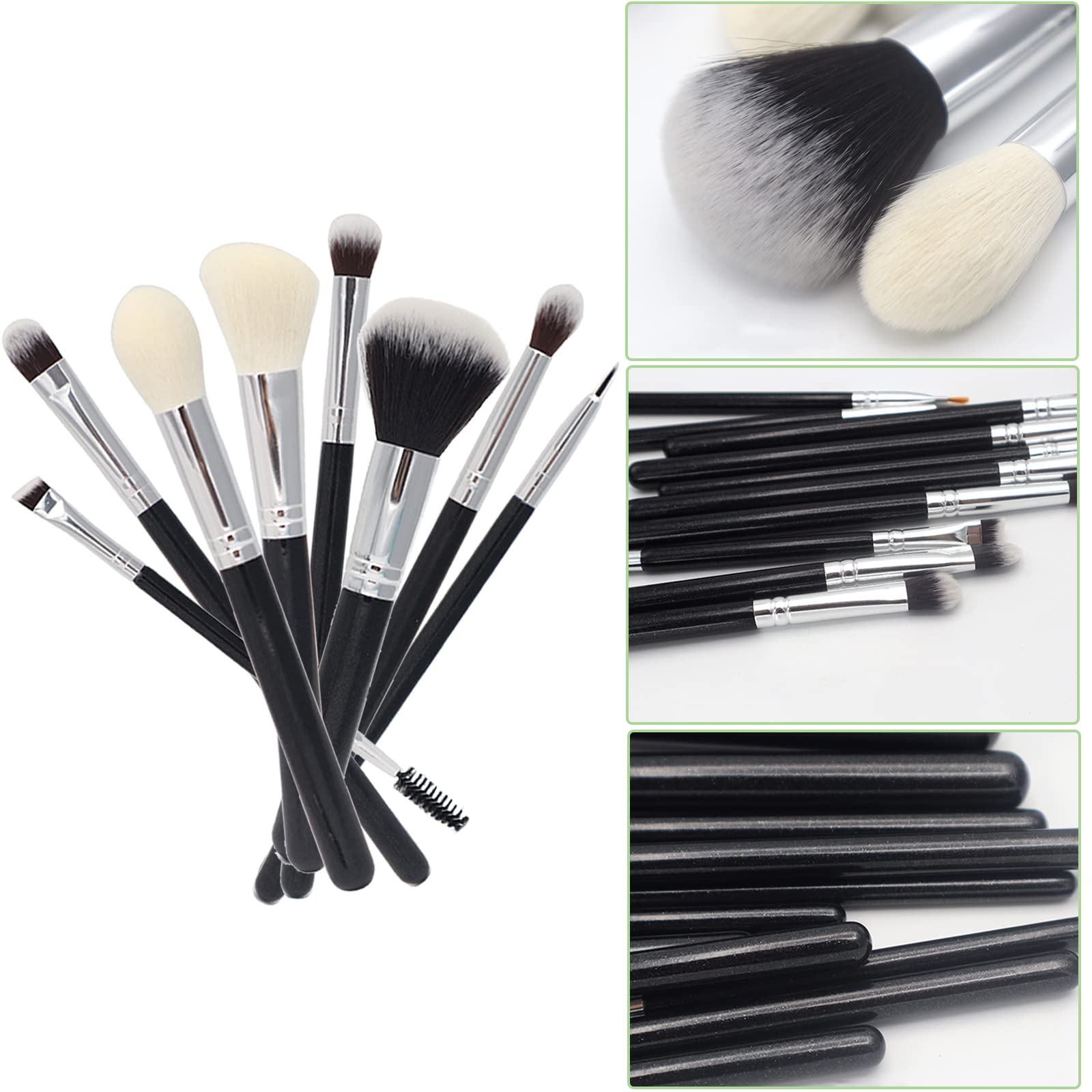 8-tlg. Make-up-Pinsel-Set Aus Kunstfaser – Professionelle Schminkpinsel Für Lidschatten, Foundation & Mehr