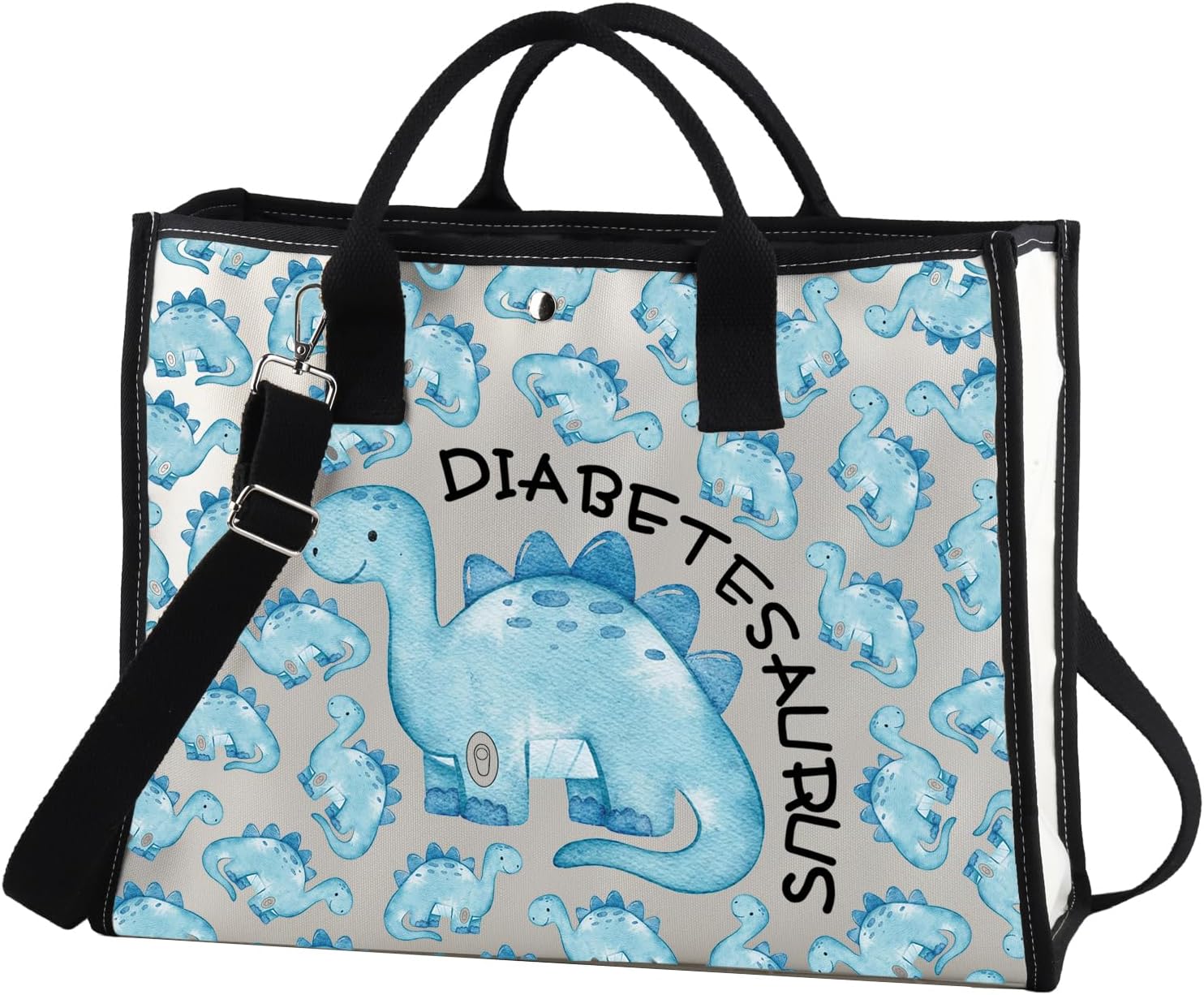 JXGZSO Funny Diabetic Bag Gift Diabetesaurus Diabetic Dinosouar Bag Diabetes Diabetic Supply Case (Diabetesaurus TT)
