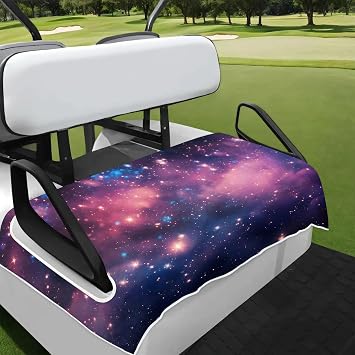 Starry Universe Golf Cart Seat Covers Non-Slip Universal Towel Blanket for 2-Person Seats Golf Cart Accessories 51" x 31"