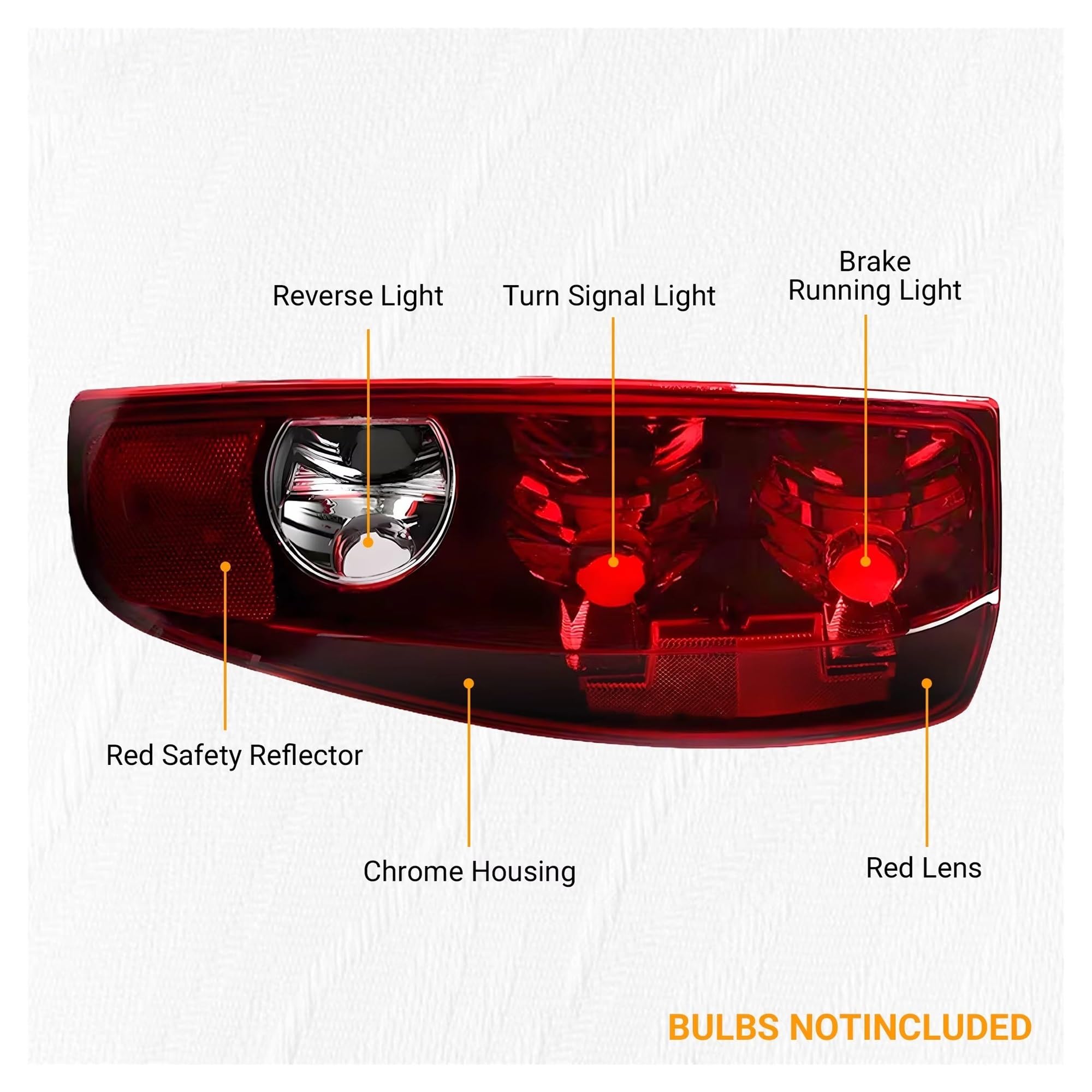 Faro Trasero Para GMC Para Canyon 2004-2012, Luces Traseras Izquierda/derecha, Carcasas De Lámparas, Sin Cable Ni Bombilla GM2800164 GM2801164