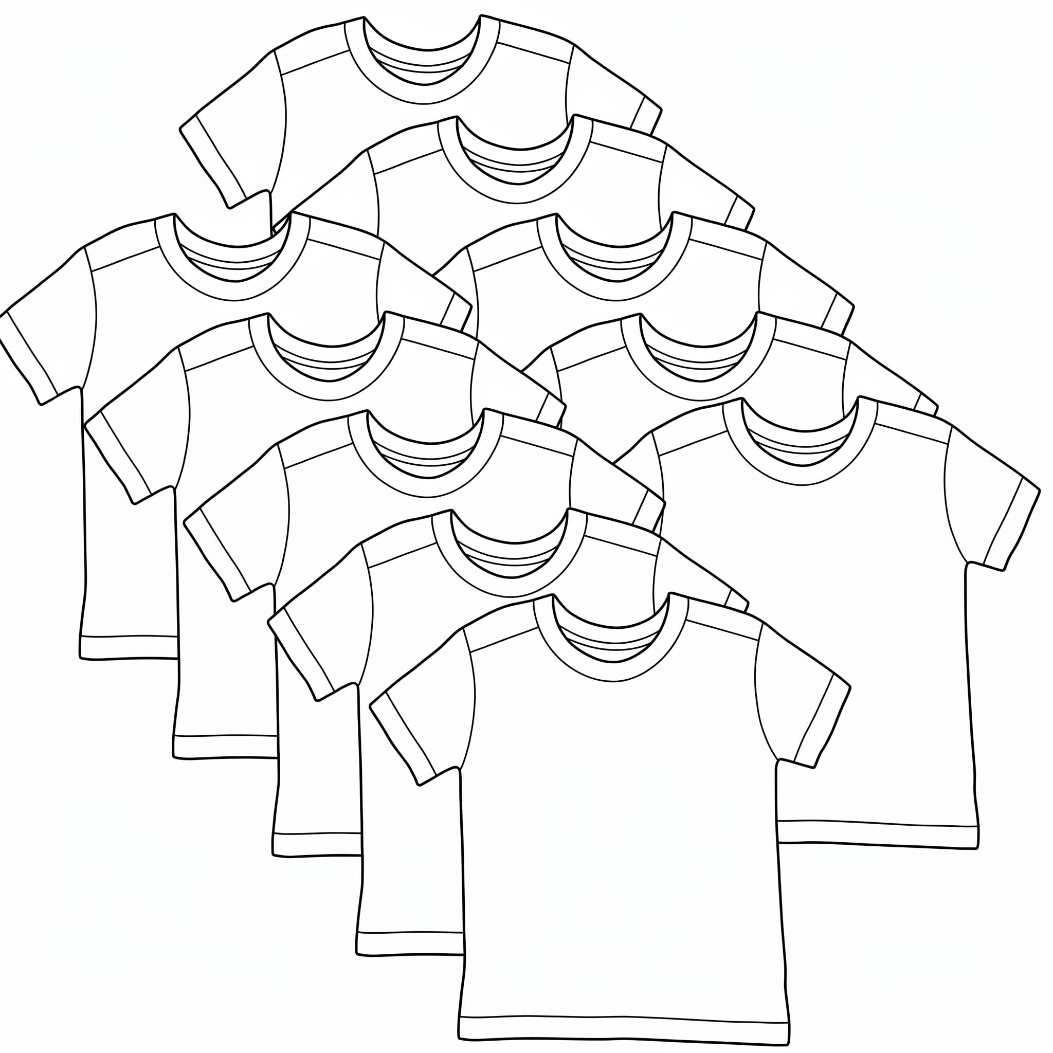 HonestBaby Zestaw koszulek dla niemowląt/dzieci Uniseks - niemowlęta 10-pack Short Sleeve T-shirts 100% Organic Cotton Baby, Toddler, Little Kids, Boys, Girls, Unisex (10 w zestawie)