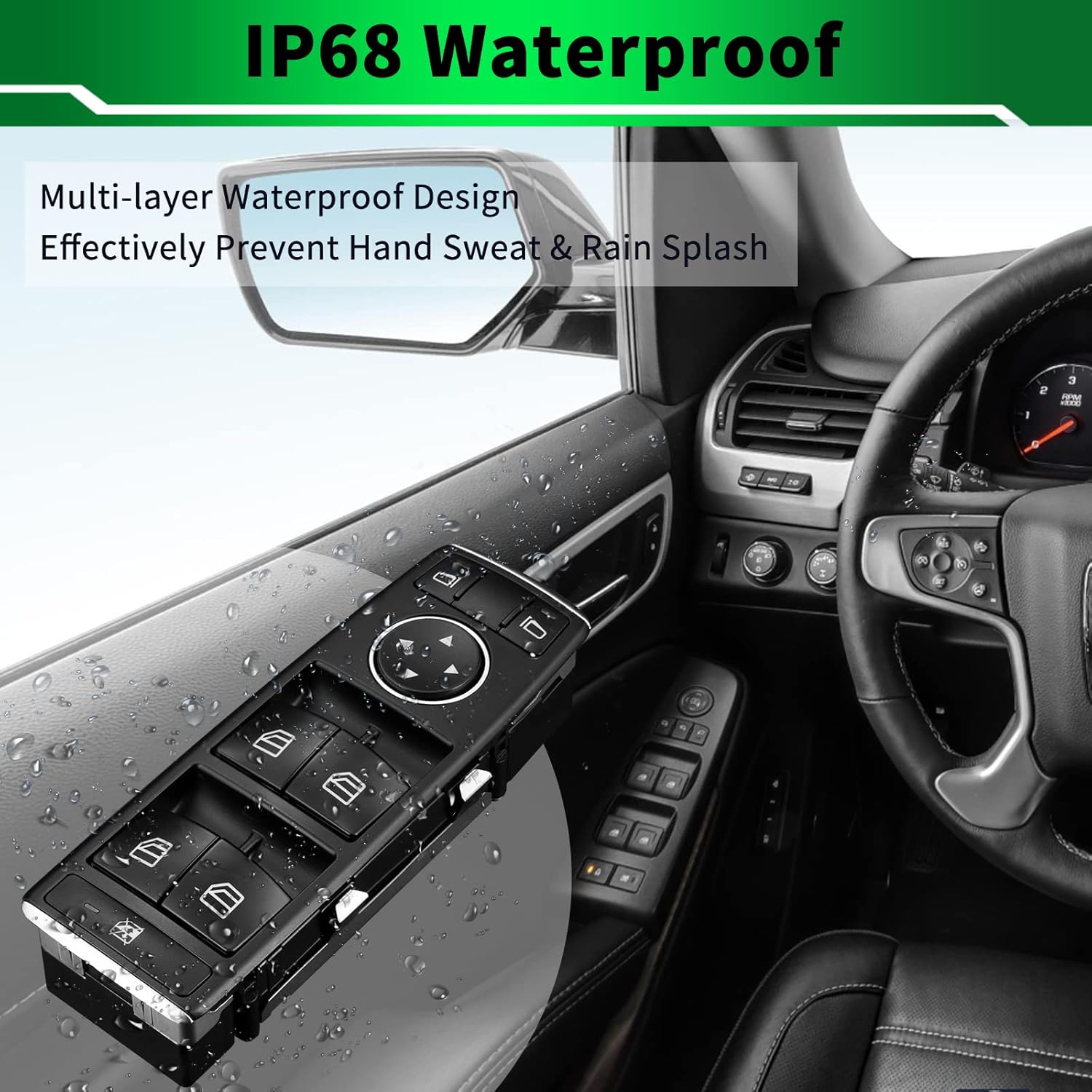 Power Window Switch Master Driver Side Switch 1669054300 Fits for:-Mercedes-Benz CLA45 AMG GLE350 GLE400 GLA250 GL350 B250 CLA250 GLE550e 2013 2014 2015 2016 2017