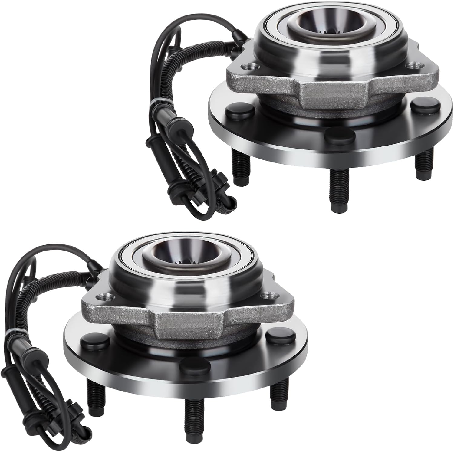 OCPTY Front Wheel Bearing and Hub Assembly Premium 513272 2007-2016 for Jeep Wrangler 5 Bolt; 4-Wheel ABS