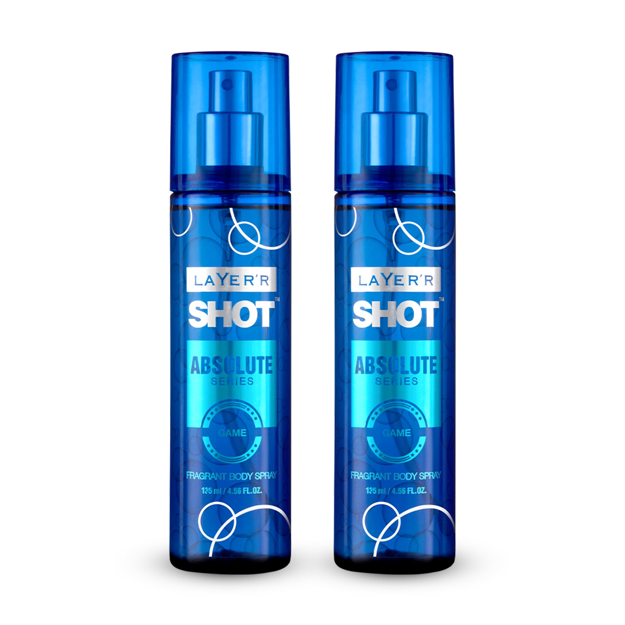Layer'r Shot Absolute Series GAME Perfume Body Spray for Men | Long Lasting Fragrance (135ml) (Pack of 2)-picture-30
